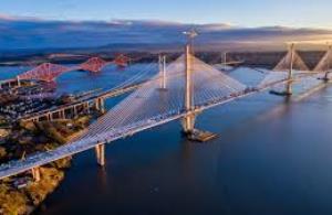 Picture of the 3 bridges over the River Forth